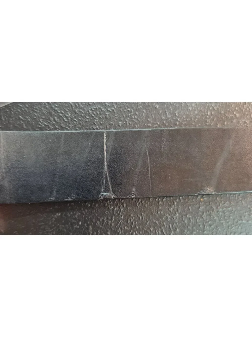 Guess Black Genuine Leather G Logo Plaque Belt Silver Buckle Size 40 Casual Mod